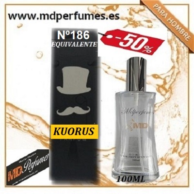 Oferta Perfume Hombre Nº186 KUORUS Alta Gama 100ml 10€